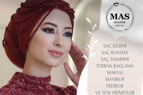 Tesettürlü Gelinler için Saç ve Makyaj